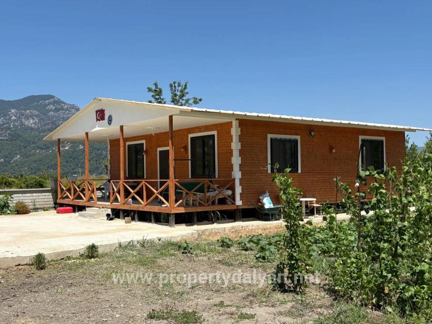 120m2 Detached Wooden House On A 2500m2 Field In Dalyan Karadağ Area