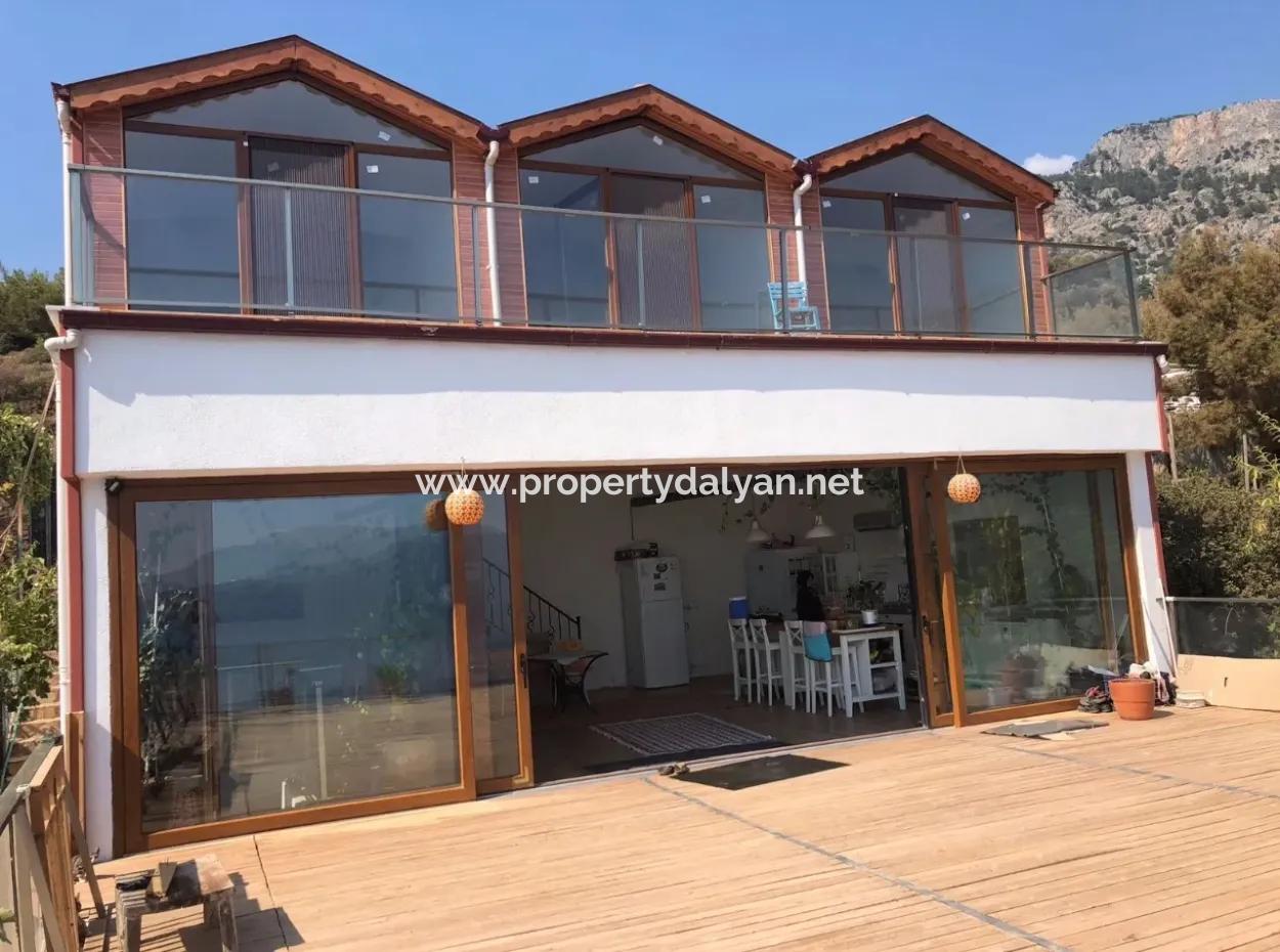 Faralya Satılık Villa Faralyan Full Deniz Manzaralı Satılık Satılık Villa